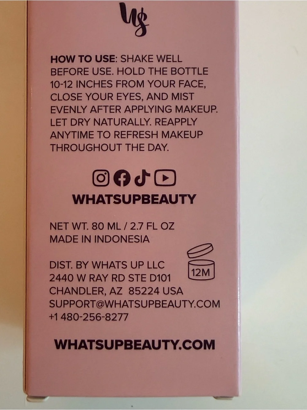 What's Up Beauty Rosehippity Setting & Refreshing Spray - NEW IN BOX!